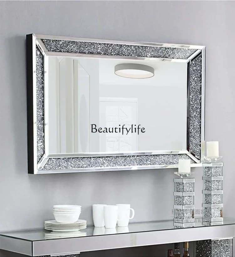 Specchio da bagno moderno Specchio da toeletta rettangolare per bagno da parete per la casa