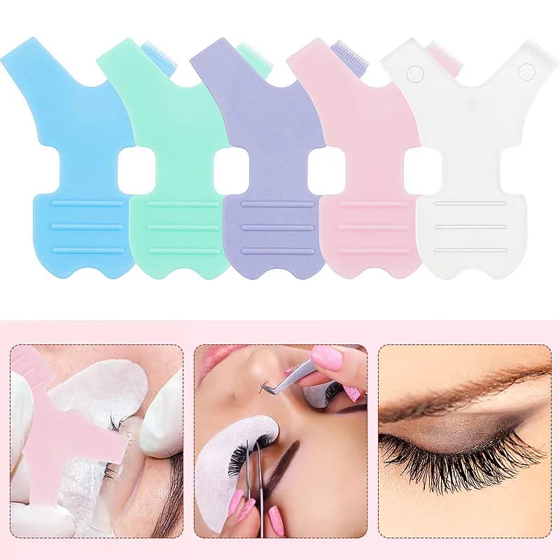10 pcs. New Style Y Brush for Lifting Eyelashes, Permanent Eyelashes, Microbrush for grafting, Folding Appliance, Comb Makeup Tool