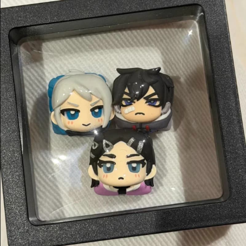Keycaps Anime Jett Valorante, Custom Keyboards for Mechanical Keyboard, ESC Fa-da-Te Resin Covers, Gamer PC Gifts