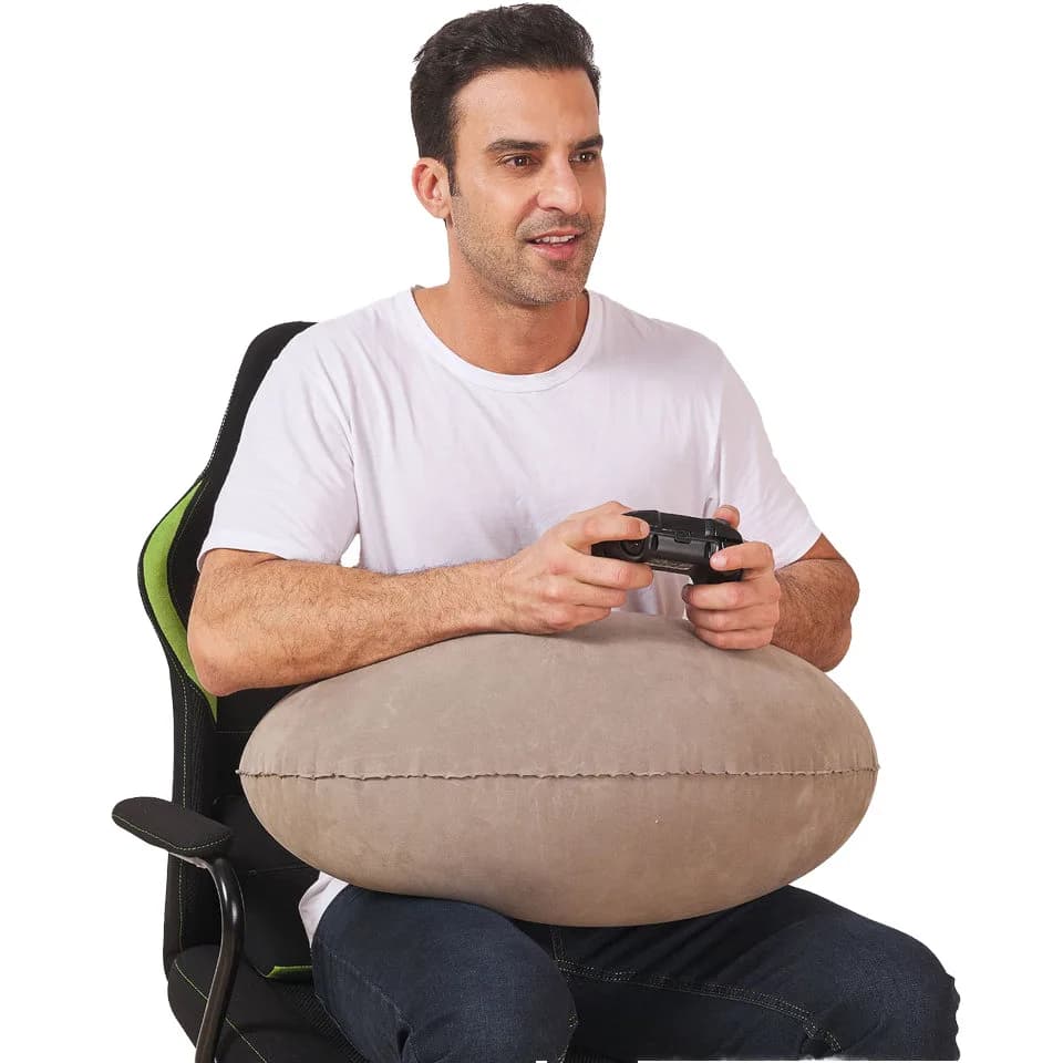 Cuscino da gioco gonfiabile Supporto multifunzionale per la lettura e la pispa del gioco Design portatile e conveniente