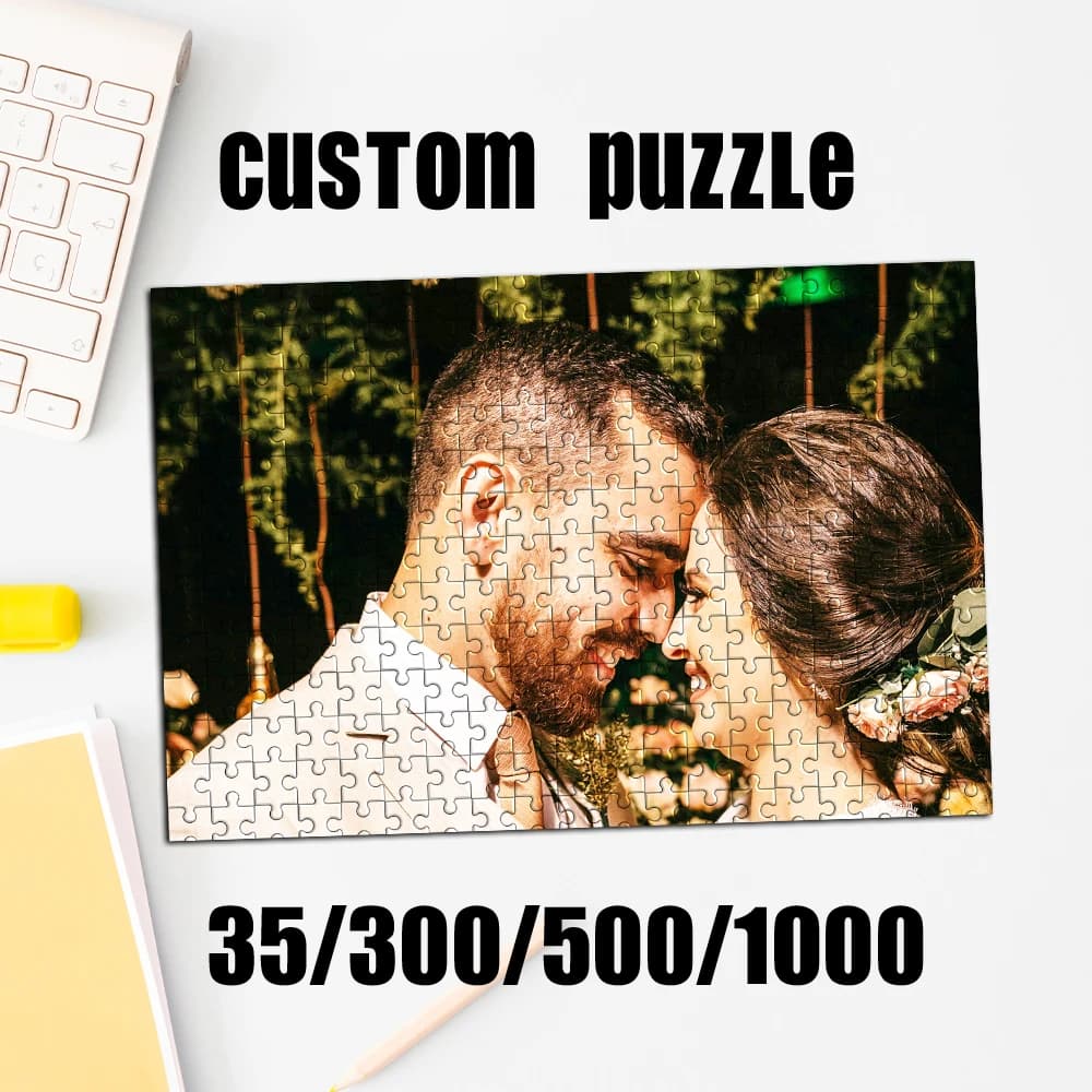 Puzzle personalizzato con foto personalizzata per l'inaugurazione della casa, camera da letto/soggiorno, per la festa dei bambini, puzzle, personalizzato, su misura, Pu