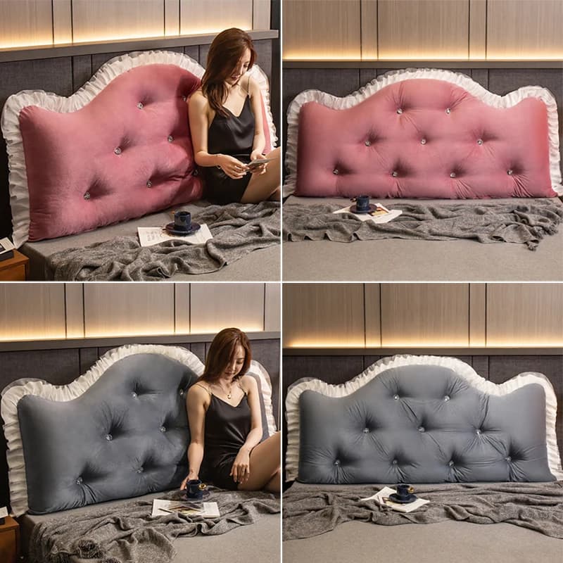 Cuscino per Testiera Letto Grande Princ Sle, Rimovibile e Lavabile, Morbido, per Camera da Letto, Supporto Lombare per Due Persone