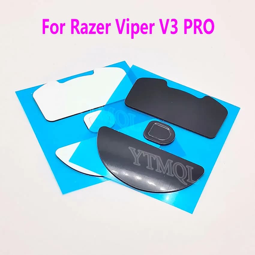 1 SET Piedini Del Mouse Pattini Per Razer Viper V3 Pro Versione ICE Sostituzione Glide Piedi Pad Bianco Nero Mouse Adesivo Connettore