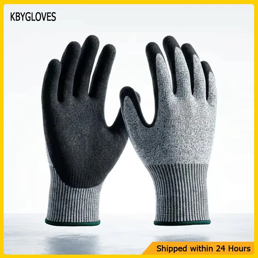 EN388 Cut Resistant Gloves Level 5 Anti-Cut Safety Glove High Performance Polyethylene for Home Kitchen Butchery Gardening Work