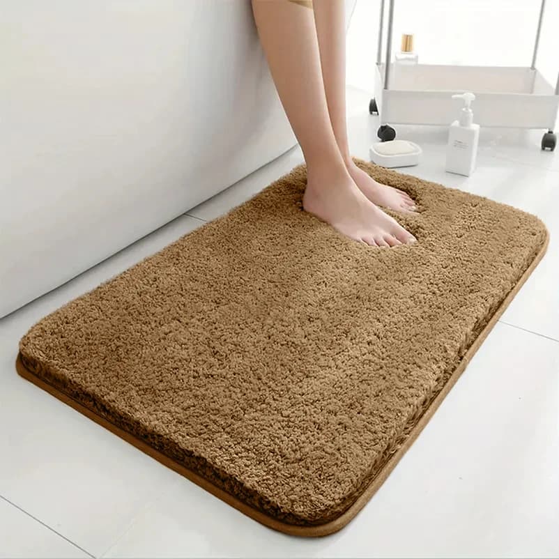 Tappetino da bagno super assorbente, tappetino antiscivolo per bagno, tappetino da bagno a pelo lungo, tappetino per porta della camera da letto, decorazione per la casa