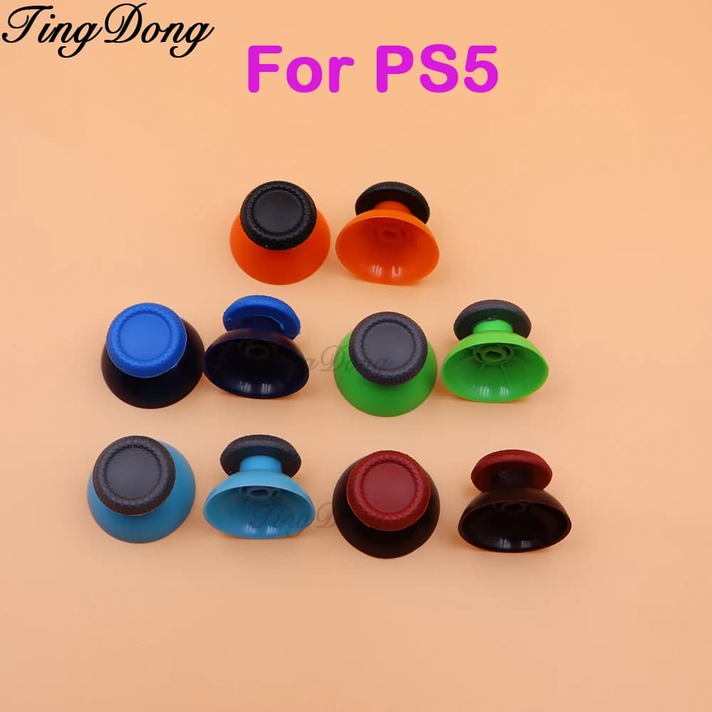 2 Paia = 4 Pezzi Cappucci per Joystick Analogici 3D per Controller PS5, Cappucci a Fungo per Levetta Analogica, Ricambio per Levetta di Gioco
