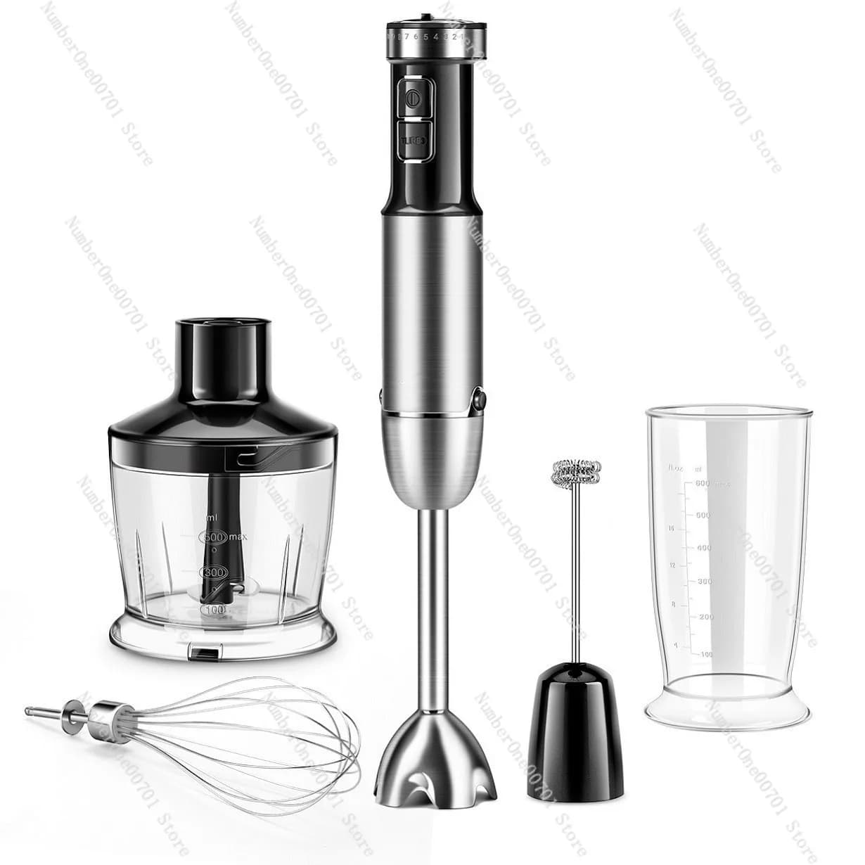 Portable Dive Blender, Multifunction Cooking Robot for Children's Food and Tritacarne, 500W Electric Frullator