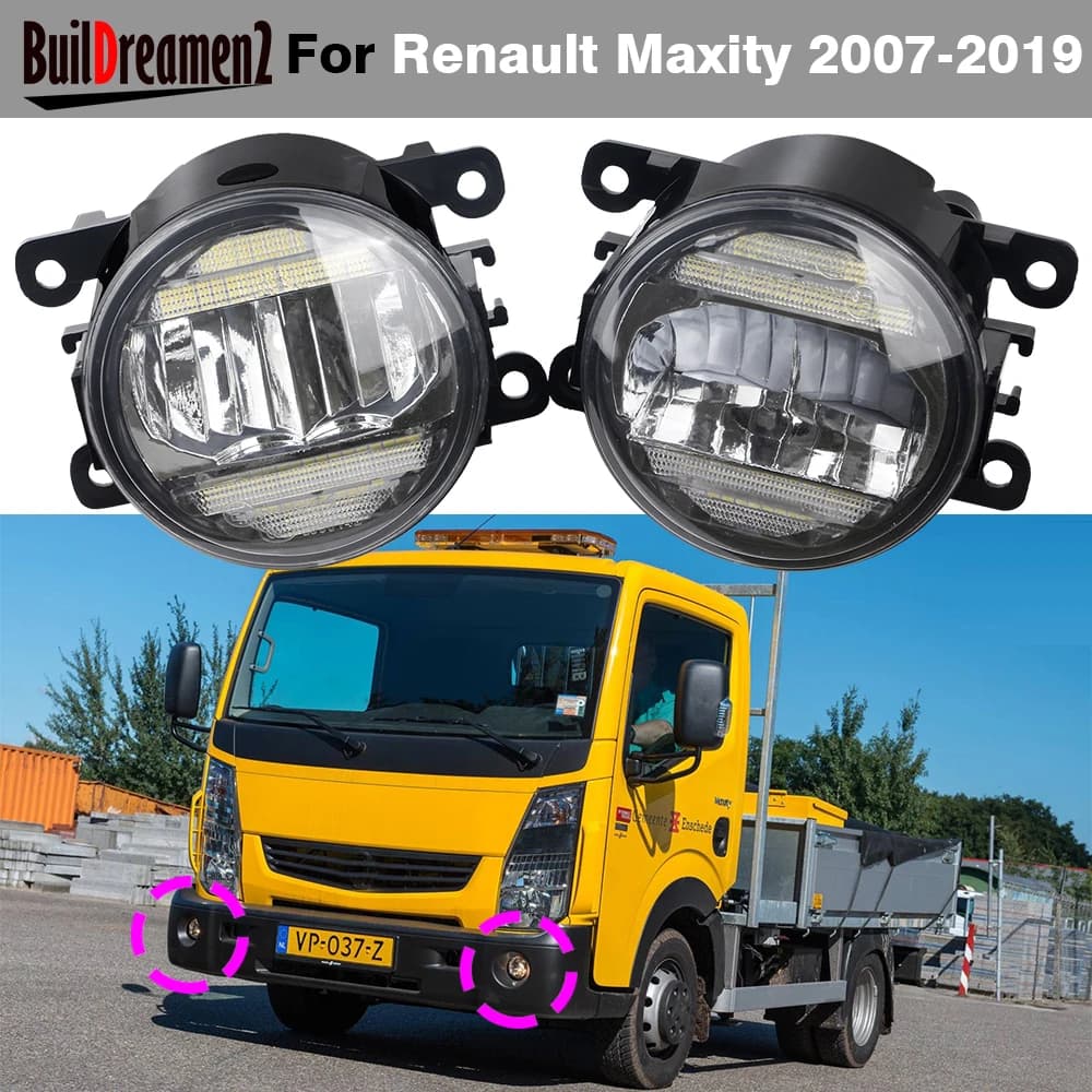 2 pezzi camion paraurti anteriore LED fendinebbia DRL 30W H11 Canbus fendinebbia luce di marcia diurna per Renault Maxity 2007-2019