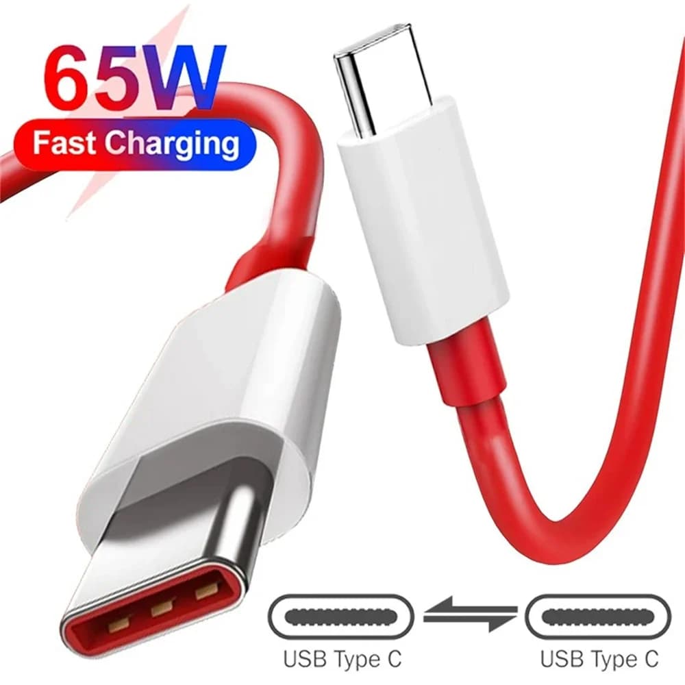 Cavo USB PD 65W per Ricarica Rapida e Trasferimento Dati, da Tipo C a Tipo C, Cavo di Ricarica per Telefoni Cellulari, Cavo USB A a Tipo C 1m/1,5m/2m