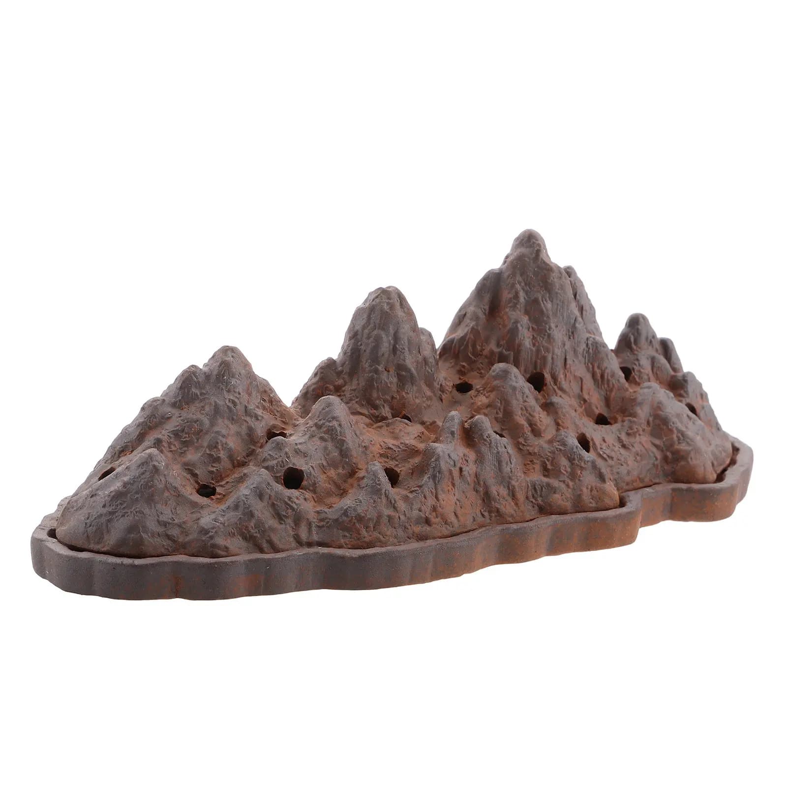 Porta Incenso in Ceramica Rustica, Bruciatore per Bastoncini d'Incenso, Decorazione per Casa, Meditazione, Yoga, Spa, Aromaterapia e Relax