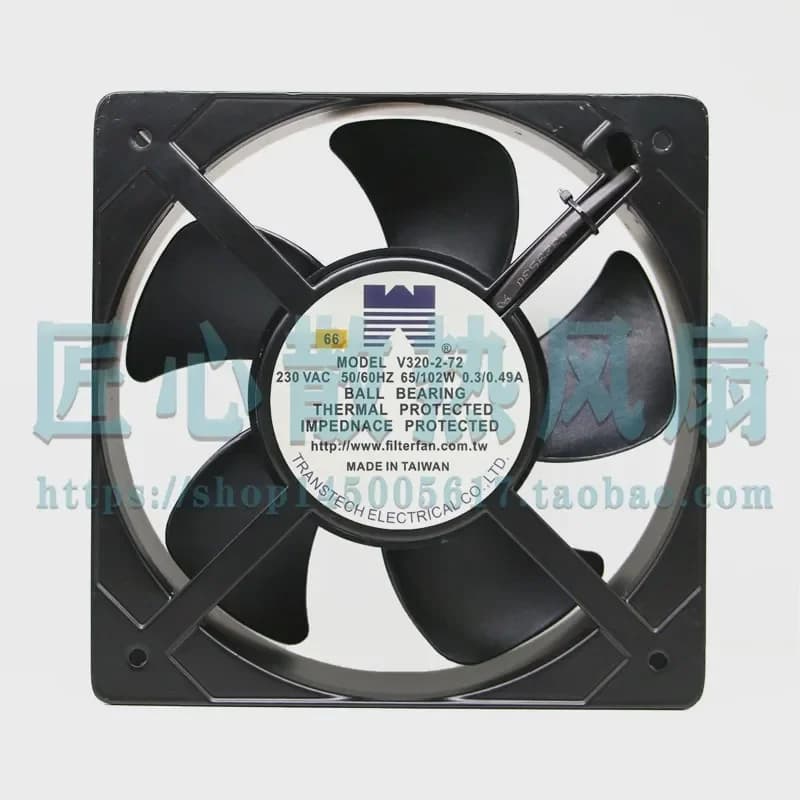 Axial Fan for MODEL V320-2-72 230V AC 65W 102W 0.3A 0.2A 20cm