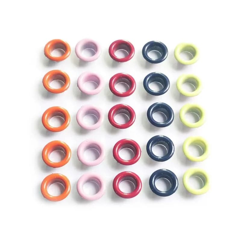 310 Set di Occhielli Misti in Acciaio Inossidabile da 5mm, Antiruggine, per Scarpe, Borse, Riparazione Pelle, Cinture, Tende