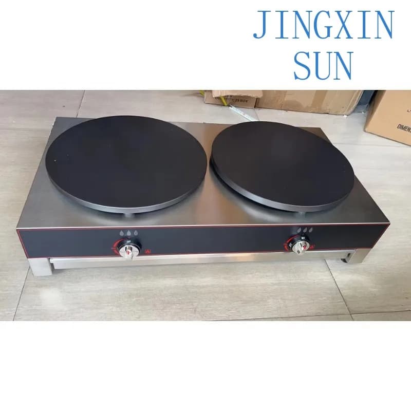 Commercial Large Mini Pancakes and Crepe 3000w 40CM Stove Frying Pan Snack Rotary Electric Gas Platesetter Manufacturer Pot