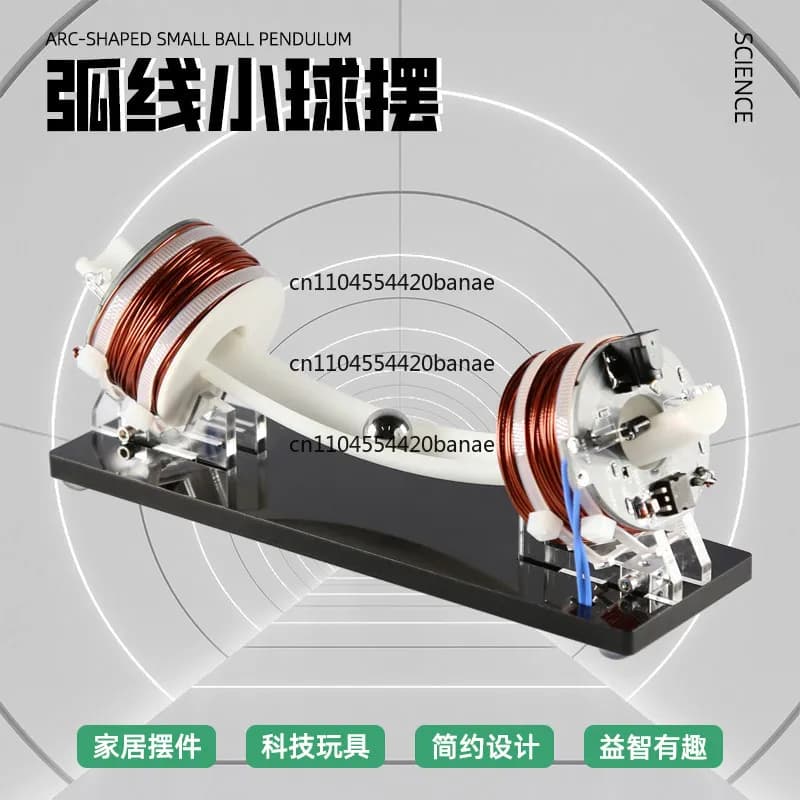 High-tech model magnetic field demonstration teaching aid arc ball pendulum magnetic accelerator technology ornament