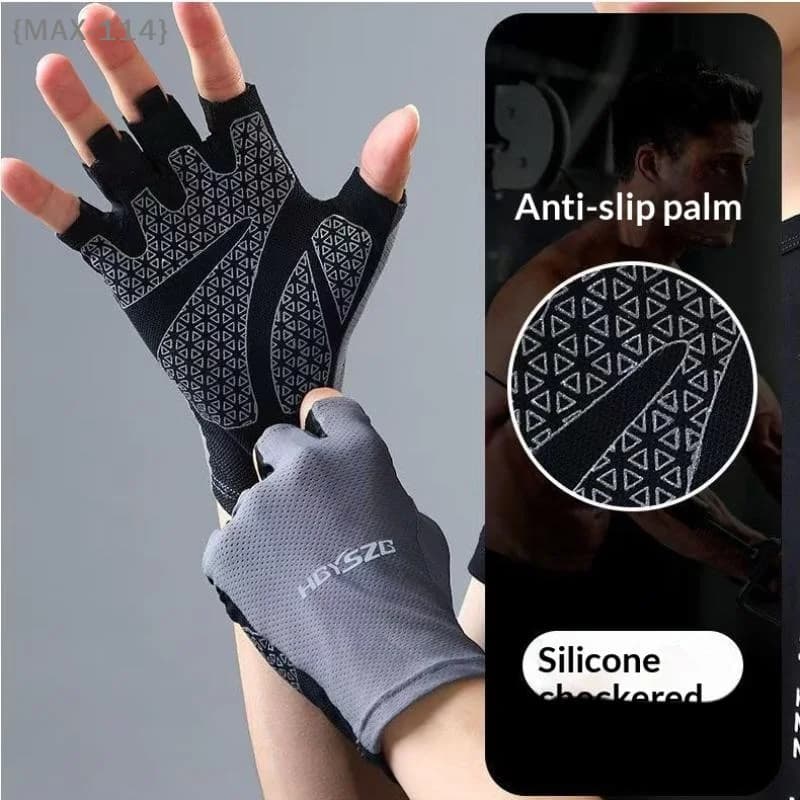 【MAX-114】Guanti da ciclismo mezze dita per uomo e donna, antiscivolo, antiurto, traspiranti, estivi, senza dita, per sport, palestra, allenamento, bici【WX】