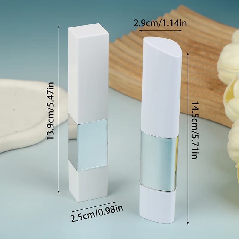 Reusable Container for Cosmetics, 2-in-1 Make-up Travel Tool, Empty Tube for Bottom and Lighting Corrector