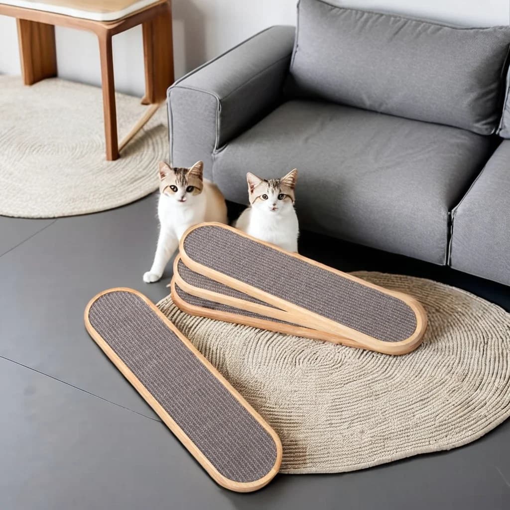 # Tiragraffi per gatti in legno con materiale in sisal e canapa per arrampicata e albero per gatti, buona fattura
