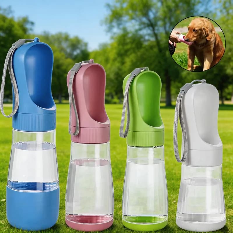 Water Bottle Portable for Dogs, Travel Dispenser Antigoccia, Abbeveratoio per Cuccioli da Esterno, Light Accessories for Domestic Animals