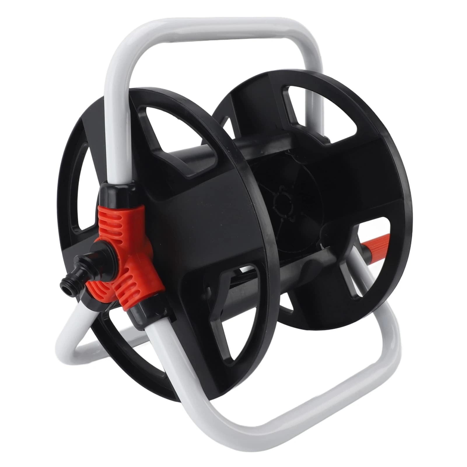 Garden Hose Reel Storage Rack ABS Portable Hose Cart Water Hose Holder for Garden Lawn Farm Watering Car Washing