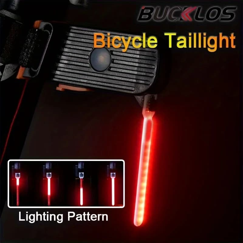 Bike Taillight Drop Warning Lamp USB Rechargeable Bicycle Rear Light Waterproof Night Riding Lighting Back MTB Tail Light