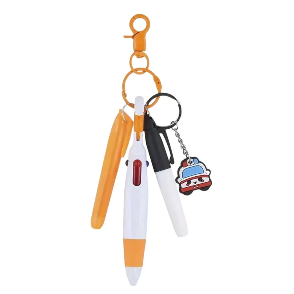 ABS Nurse Pen Keychain Backpack Hanging Detachable Ballpoint Pen With Keychain Ins Smooth Writing Marker Pendant Office Supplies