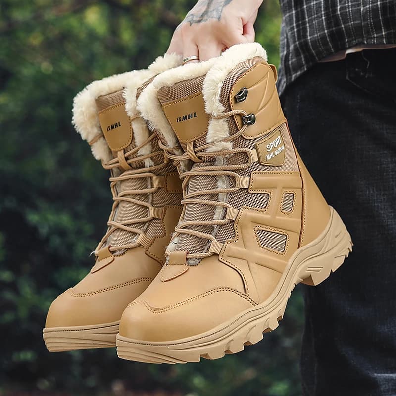 Stivali Invernali da Uomo Marrone Deserto, Stivali Leggeri da Allenamento, Scarponi da Trekking per Uomo, Scarpe Maschili, Bota Tenis Masculino, Zapatillas