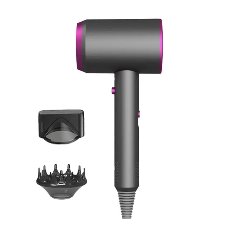 BAAO-Hair Dryer Household Negative Does Not Hurt Hair High-Power Hot & Cold Air Silent Hair Dryer With Blue Light EU Plug