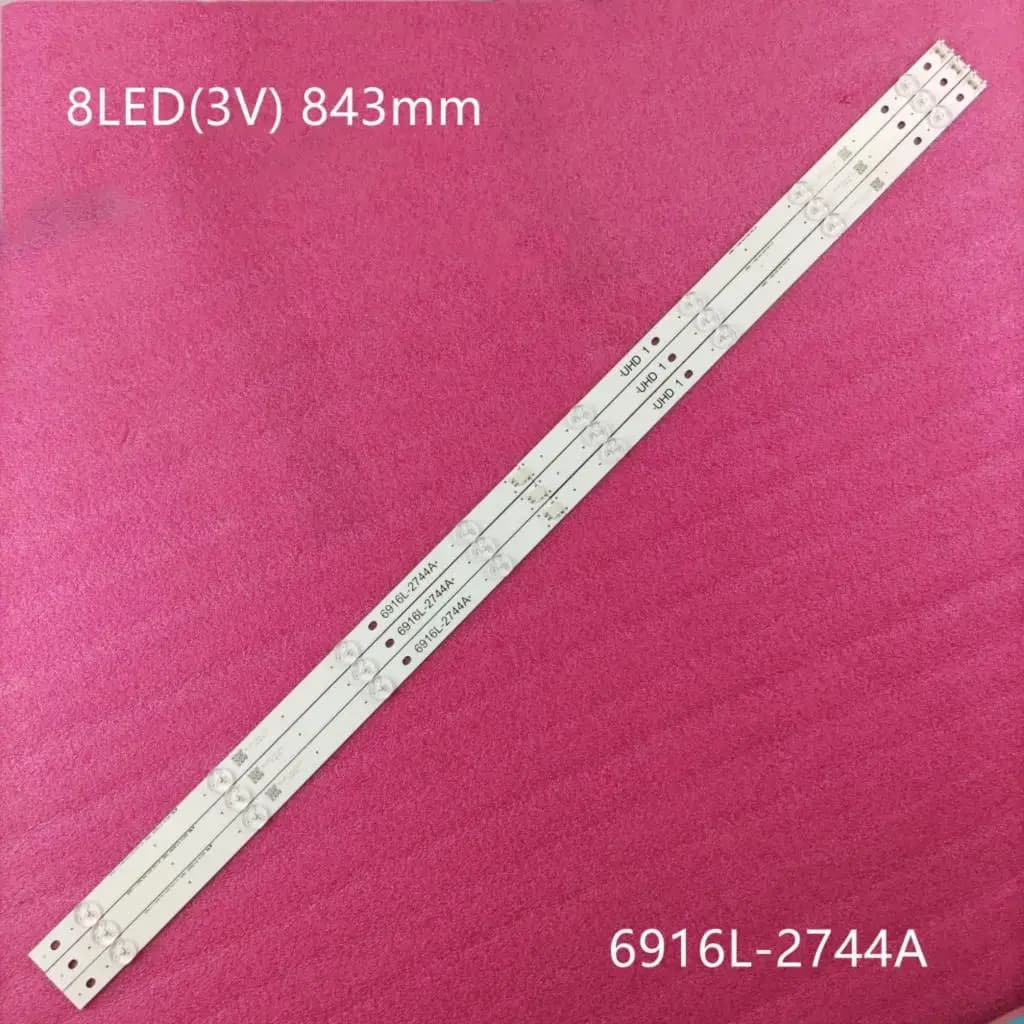 Striscia di retroilluminazione a LED per 43UH620V 43UH610T 43UH610A 43UH630V 43LJ614V 43 V16.5 ART3 2744 6916L-2744A UHD 1 LC430DGE (FJ) (M2)