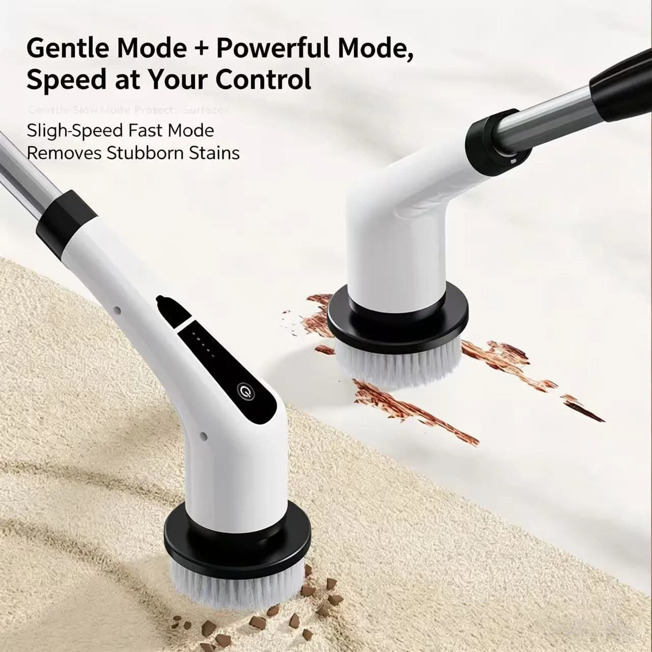 Spazzola Elettrica Wireless Multiuso per Pulizia di Bagno, Cucina e WC