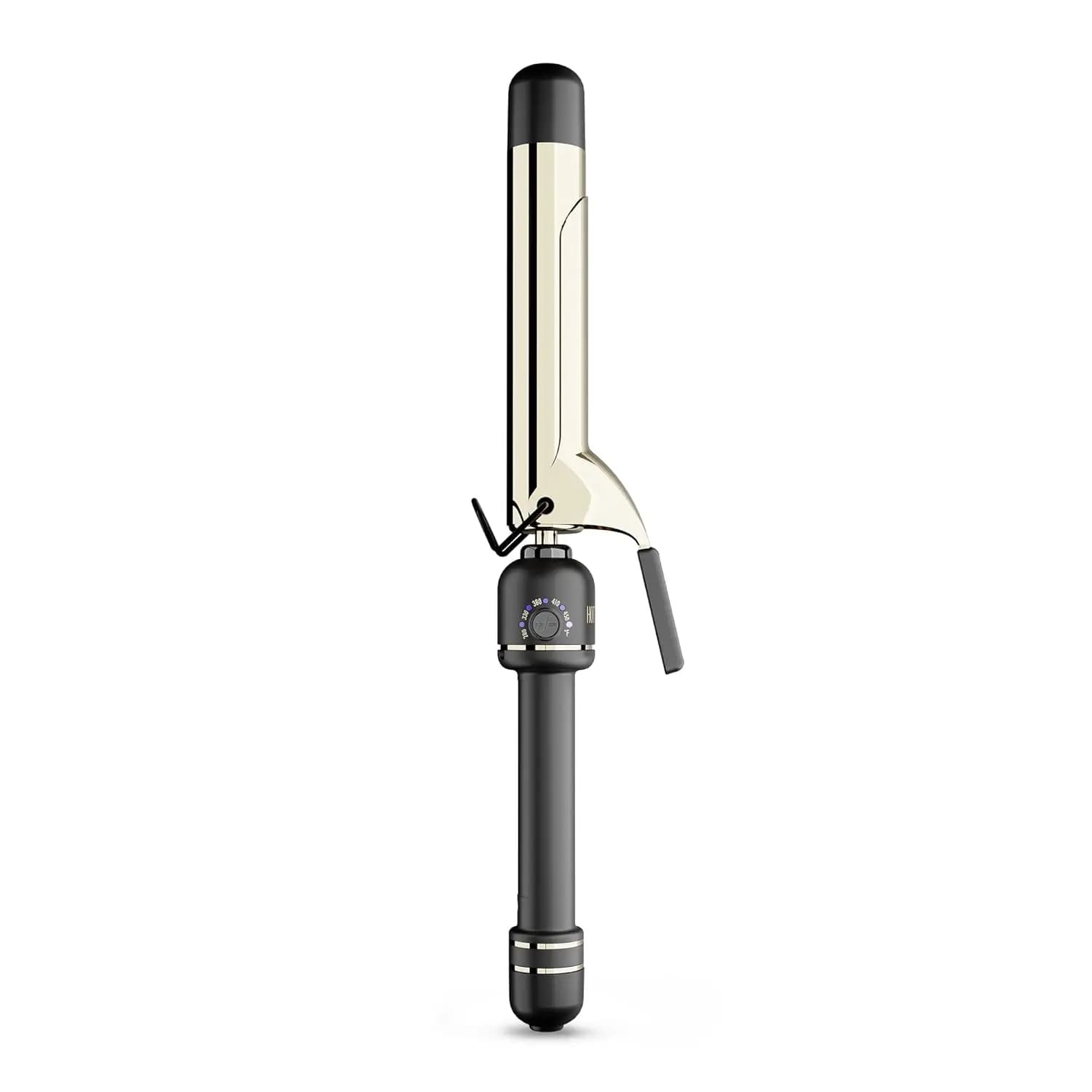 Professional 24K gold curling iron with extended cylinder for disordered curls - 6 inch long cylinder and digital heat settings