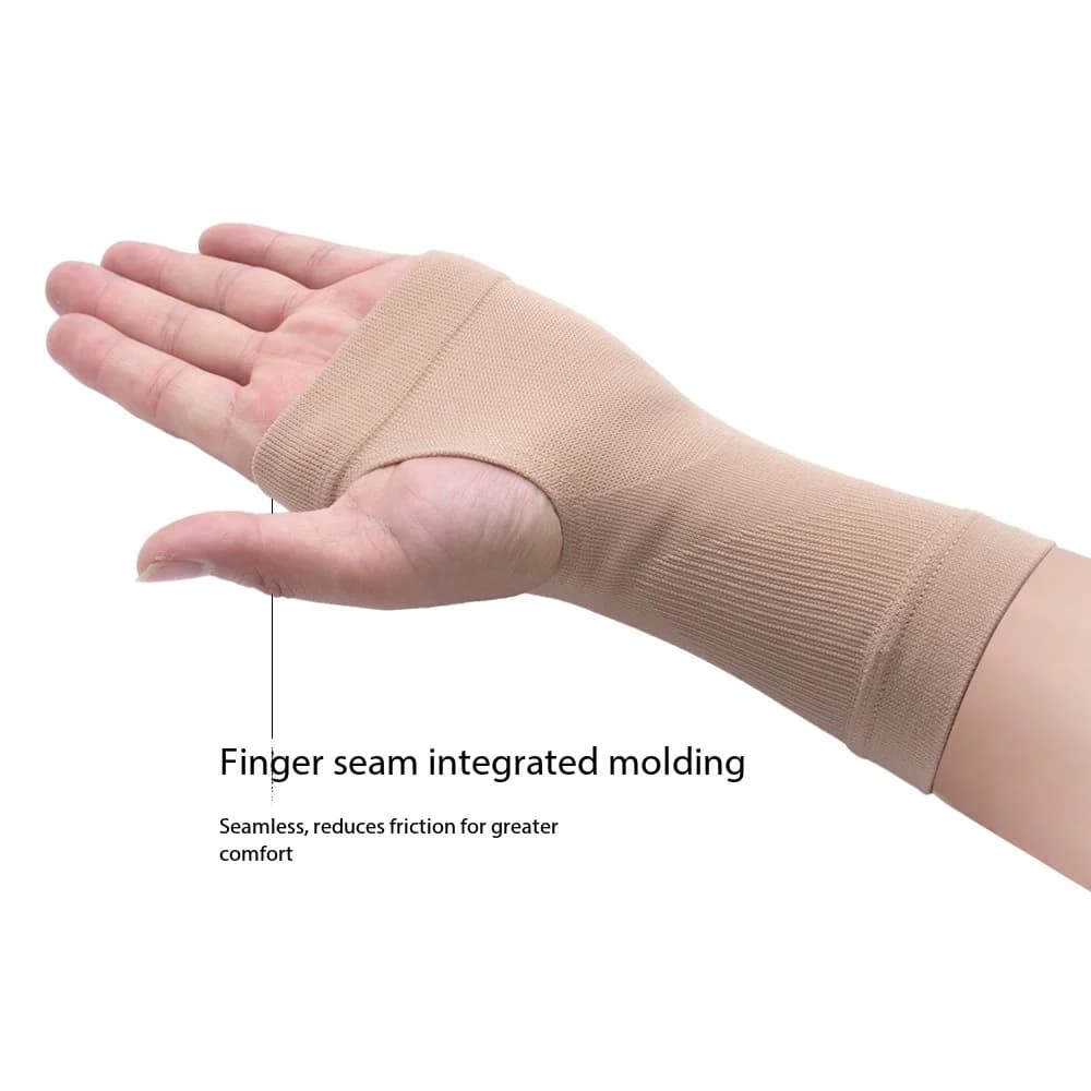 Medical Elastic Pressure Cycling Gloves Wrist Support Elbow Brace Arm Sleeve Unisex Breathable Anti Slip Touchscreen Warm