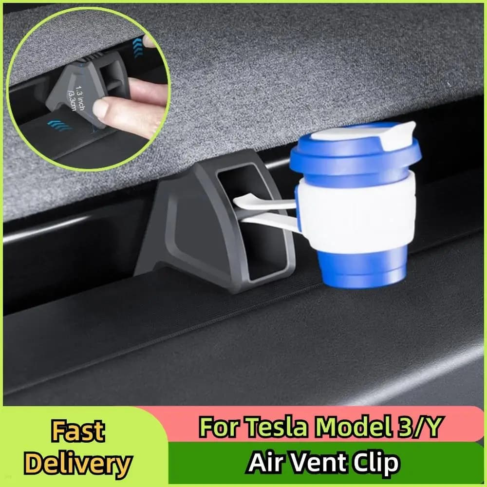 For Tesla Y Air Vent Clip Car Deodorant Air Output Clip Deodorant for Car Accessories Car Aromatherapy Adapter