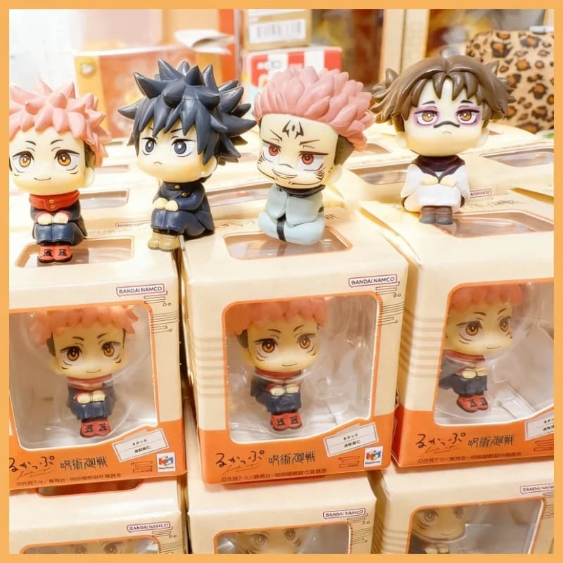 Bandai Original Jujutsu Kaisen Look Up Anime Figure Gashapon Capsule Toys Character Box Set Pendant Model Regali per i fan degli anime