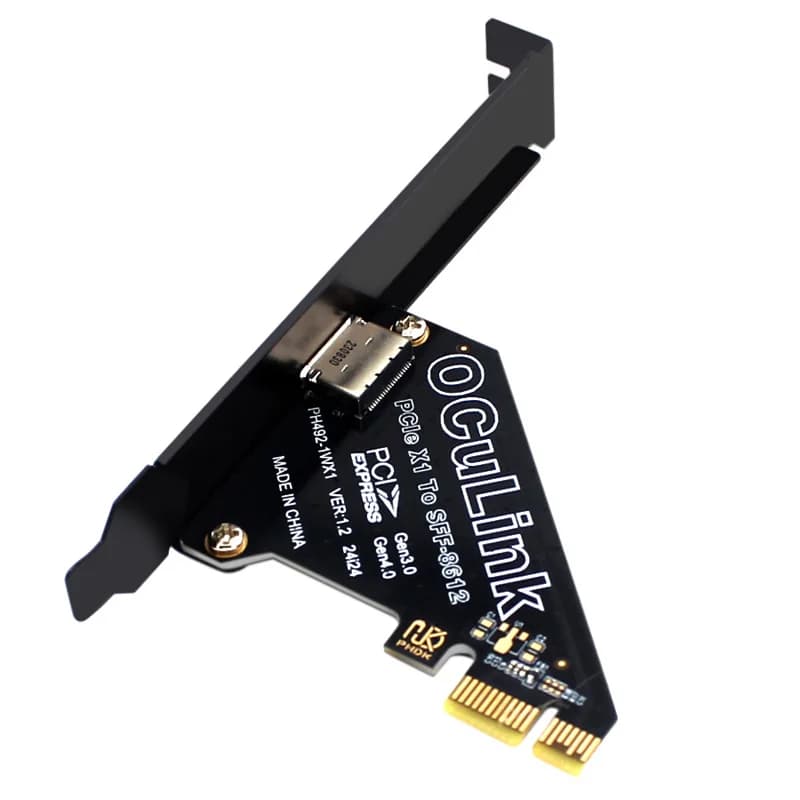 Convertitore riser scheda di espansione da 16 Gb PCIE 4.0 X1 a Oculink SFF-8612 per scheda grafica esterna SSD SFF-8611 e 8612 a SFF-8639 U.2