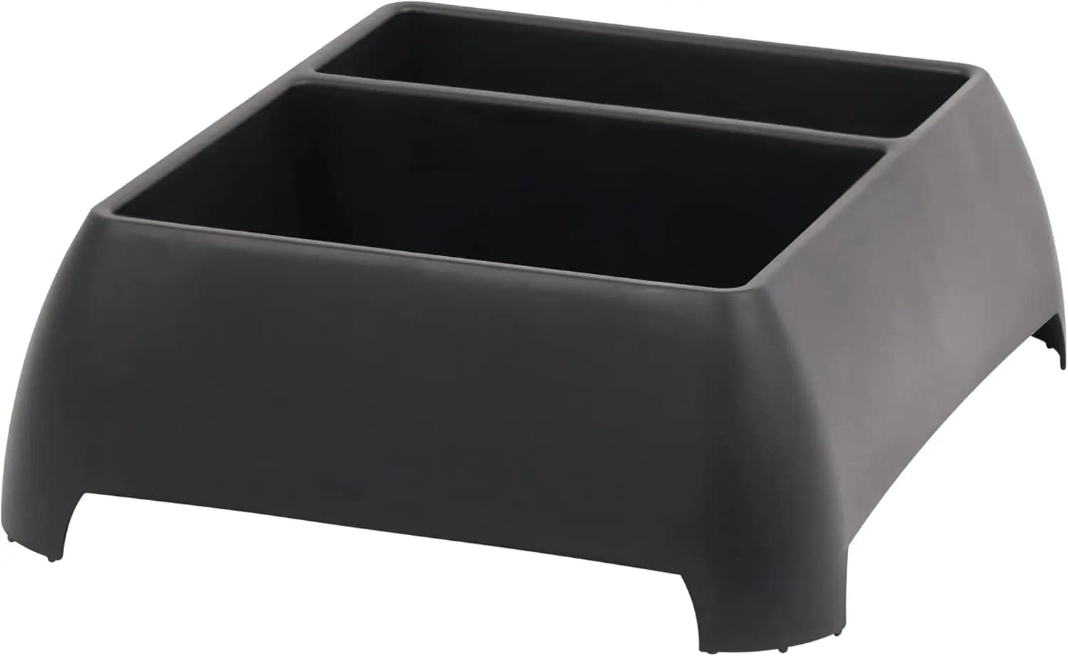 Organizzatore Resistente per Bagagliaio Auto, Garage, Sotto Lavello - Plastica Riciclata, Prodotto negli USA (Nero)