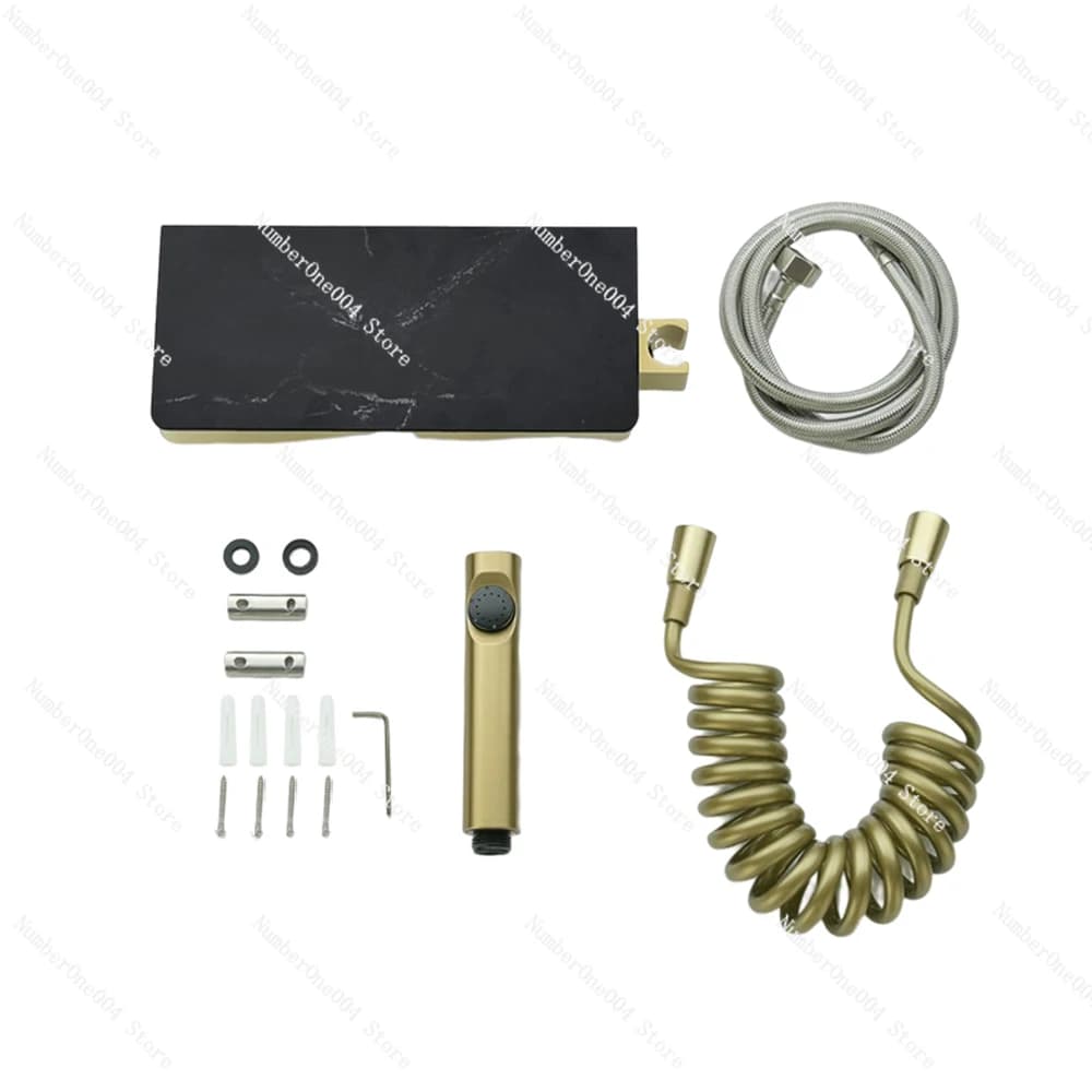 Portarotolo da Parete in Acciaio Inox SUS304 con Supporto Telefono e Gancio, Mensola per Bagno con Spruzzatore Integrato