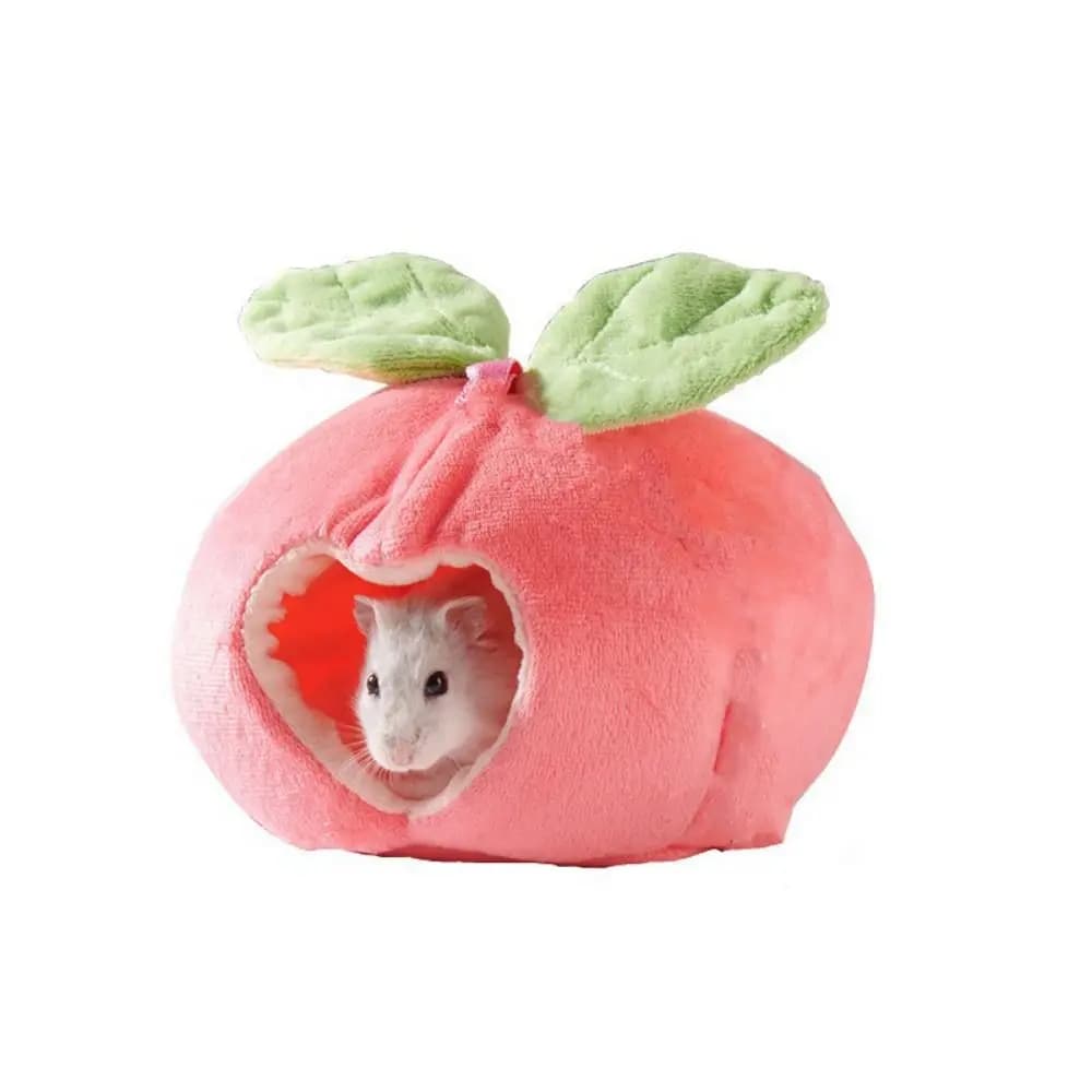 Cuccia Morbida per Ratti, Amaca Sospesa per Criceti, Sacchetto per Dormire a Forma di Frutta, Casa in Cotone Morbido per Criceti, Invernale