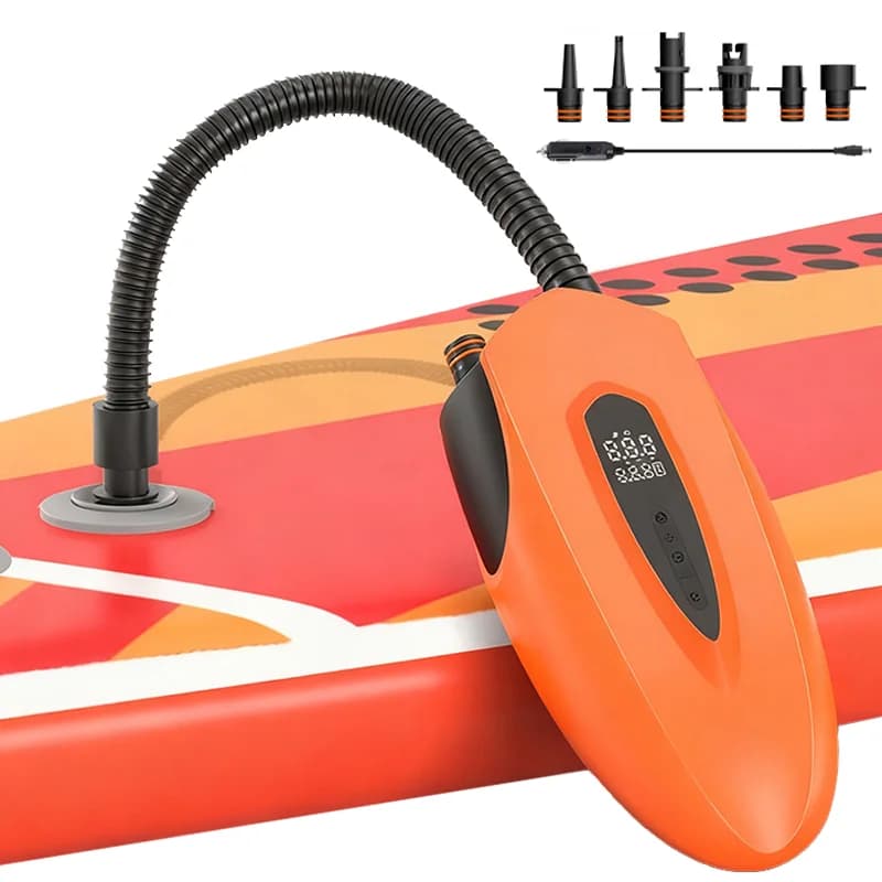 Gonfiatore per auto con pompa di aria elettrica portatile senza fili/cablata per tenda esterna SUP Paddle Board Kayak Materasso Pompa di aria ricaricabile