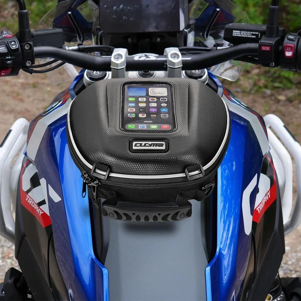 Per BMW R1300GS R 1300 GS HP2 Enduro K1600GT 2024 Borsa da serbatoio Bagagli Zaino da corsa Borsa anteriore serbatoio moto Flangia di bloccaggio rapido