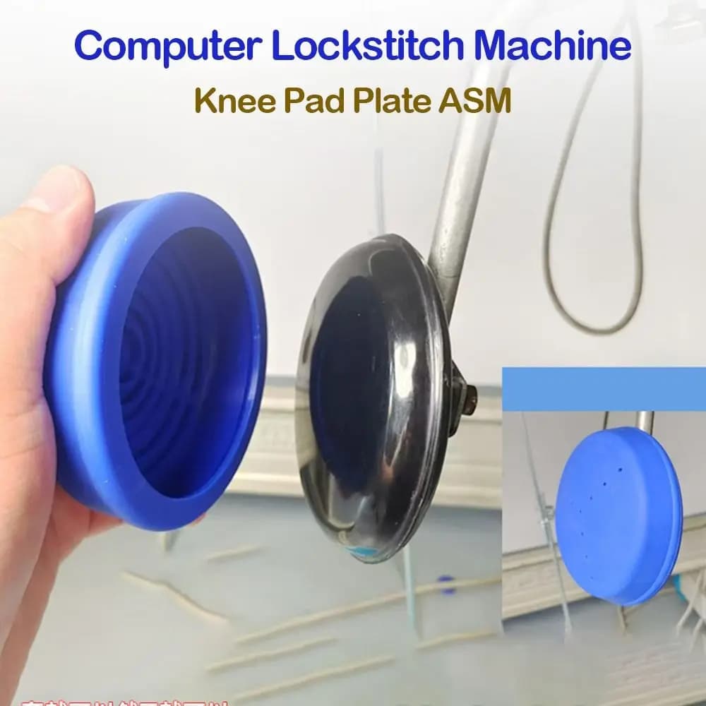 Ginocchiera per macchina da cucire piatta per computer per macchina da cucire Nessuna molatura delle gambe Copri ginocchiere in silicone Assistente per strumenti da cucito