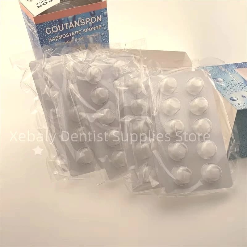 4x50 Pz/pacco Dentale Emostasi Spugna Collagene Medico Parla Ematofoiico Sedge Cotone Spazzola Farmaceutica Emostatico Gela