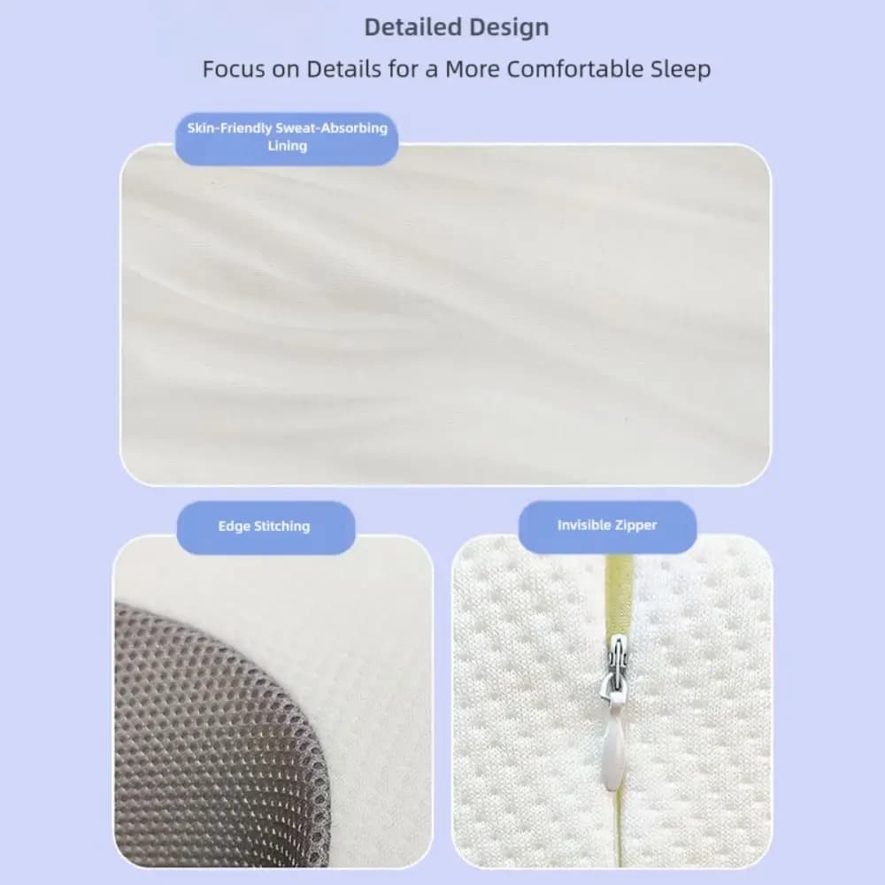 Nozioni di base in memory foam dalla forma ergonomica Allattamento Supporto per il sonno della schiena La salute protegge la colonna vertebrale del collo