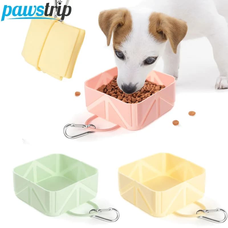 Ciotola Portatile in Silicone per Cani, Ciotola da Viaggio per Bere, Pieghevole, Contenitore per Cibo per Cuccioli e Gatti