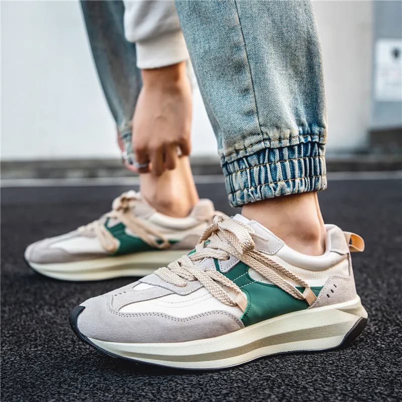 Scarpe da Corsa Sportive da Uomo, Sneakers Casual Morbide per Passeggio all'Aperto, Sneakers di Design alla Moda, Scarpe da Tennis Impermeabili da Uomo