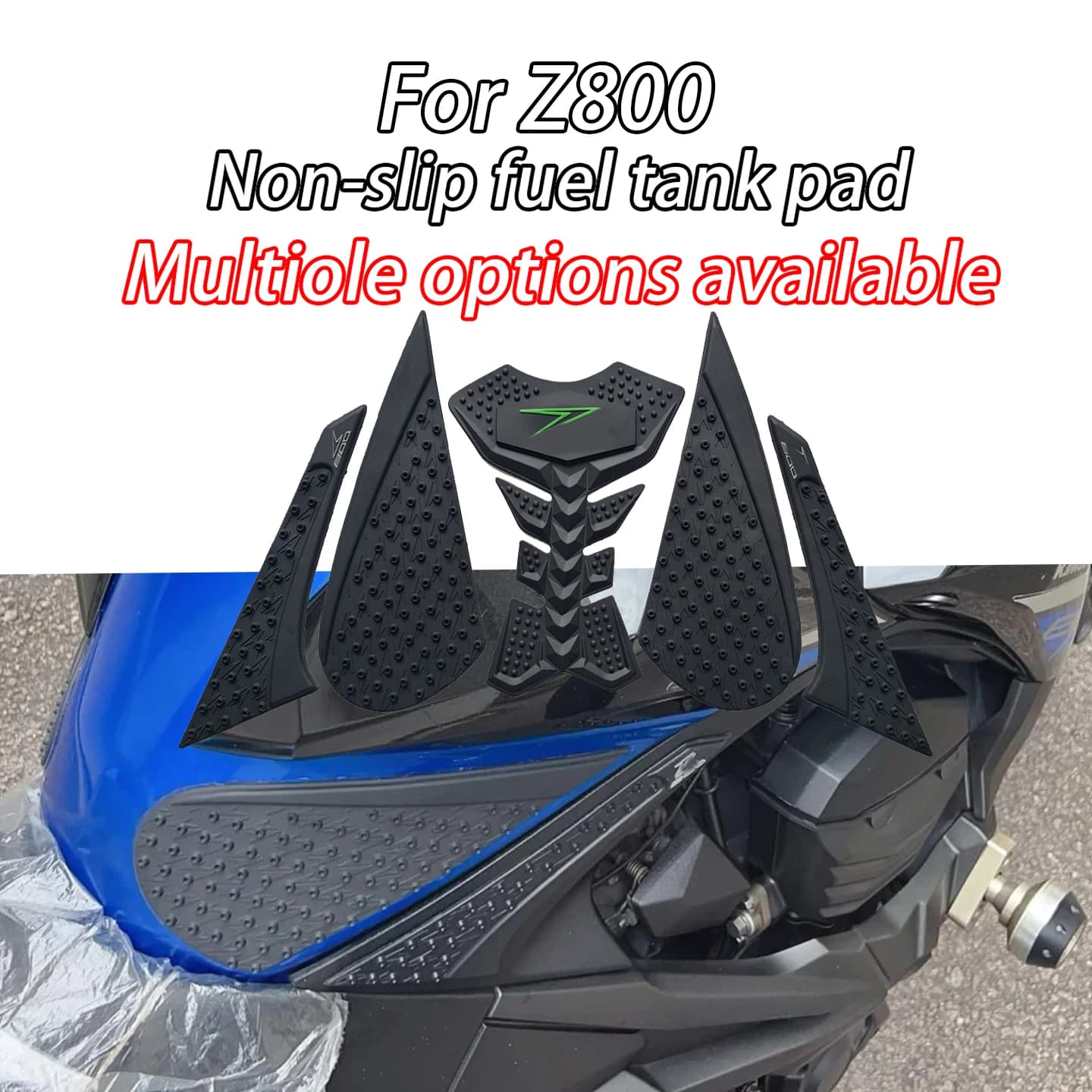 For Kawasaki Z800 Z 800 Z800 Motorcycle Sticker Fuel Tank Traction Pad Knee Pads Tank Stickers Fuel Tank Pad Protective Side Pad