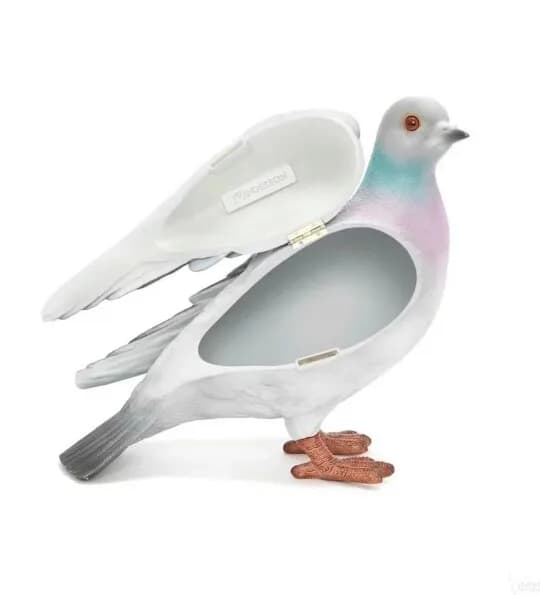 Borsa a forma di piccione dal Giappone, borsa a forma di piccione personalizzabile, borsa creativa per il cambio.