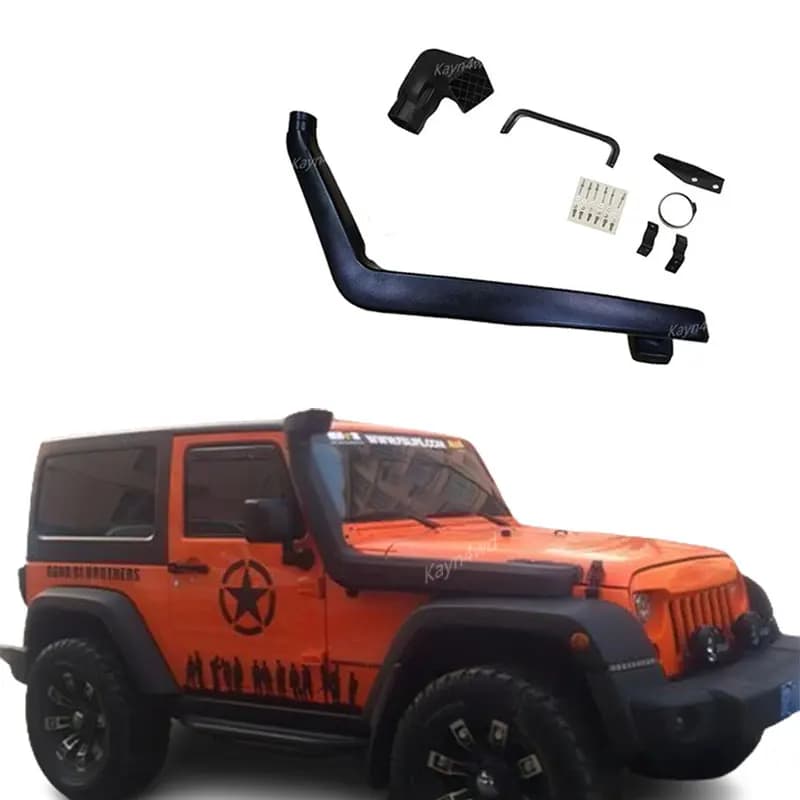 Off Road 4x4 accessori modificati presa d'aria Snorkel Set per 2006-2018 Jeep Wrangler JK ricambi Auto Wading Breath tubo Kit