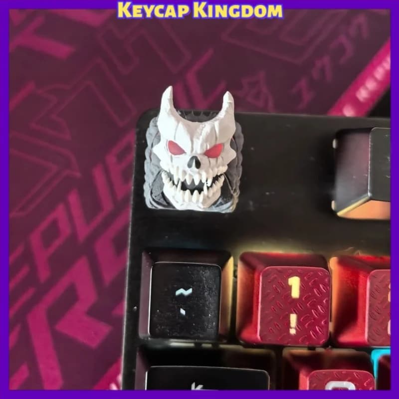 Monster No.8 Anime Resin Artisan Keycap DIY Custom Cute Keycap for Mechanical Keyboard PC Gaming Accessories Gift Collection