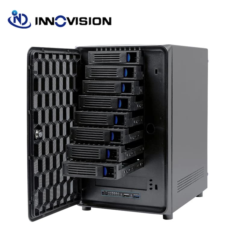 Nuovo Chassis NAS a 8 Bay per 8 HDD, Case Server di Archiviazione con Backplane Mini SAS SFF8087 6G, Supporto per Scheda Madre Mini ITX