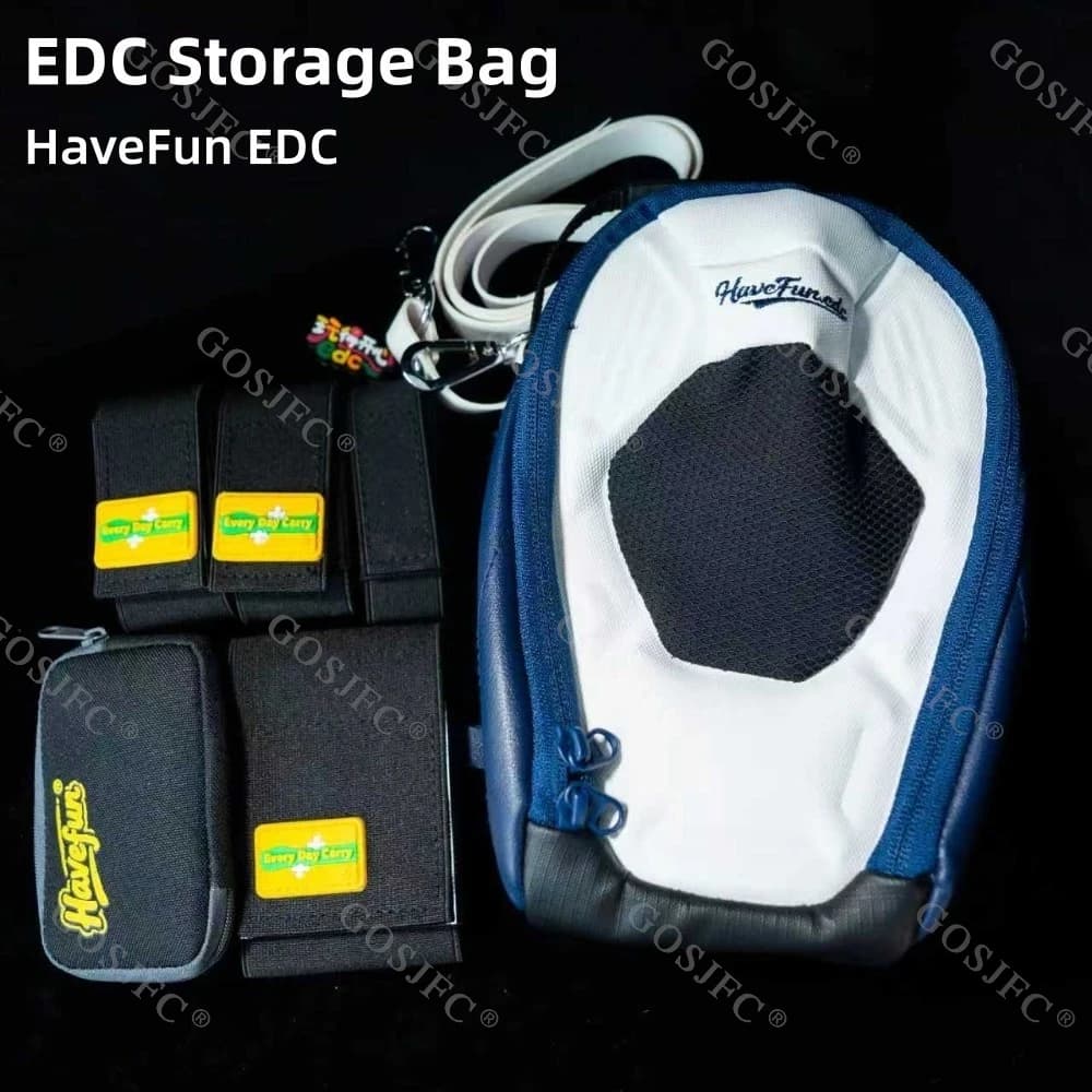 HaveFun EDC Borsa di stoccaggio Borsa a tracolla in pelle PU EDC Giocattoli Partizione di stoccaggio Fidget Spinner Fidget Toys per adulti
